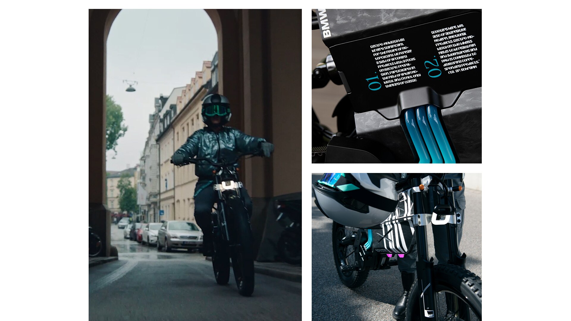 De BMW Motorrad Vision AMBY met rijdster.