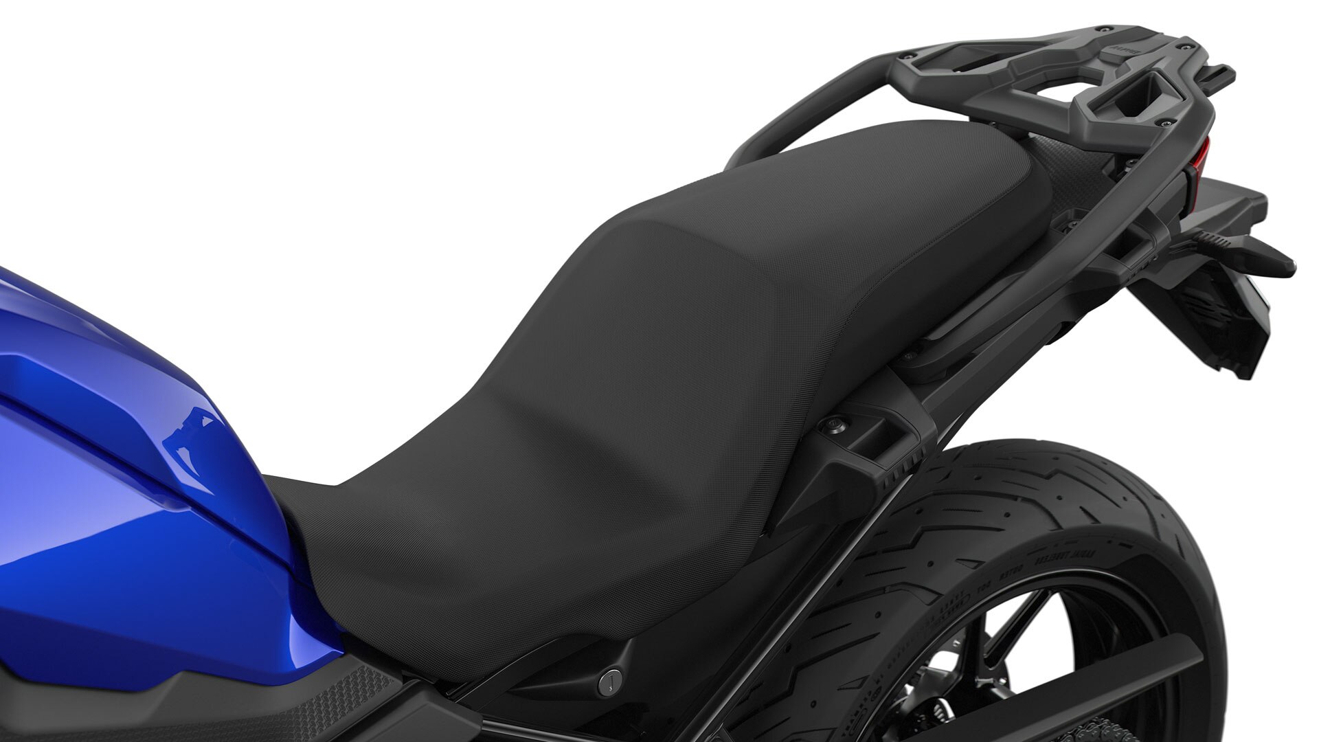 We zien de buddyseat van de F 750 GS.