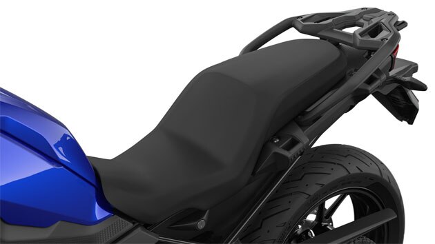 We zien de buddyseat van de F 750 GS.