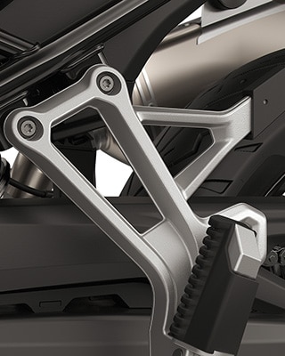 De kofferdrager voor variokoffersystemen van de F 800 GS