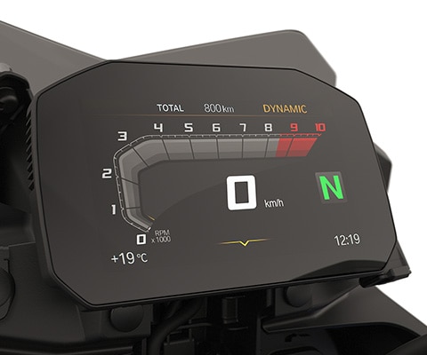 TFT-display met connectivity van de BMW F 800 GS