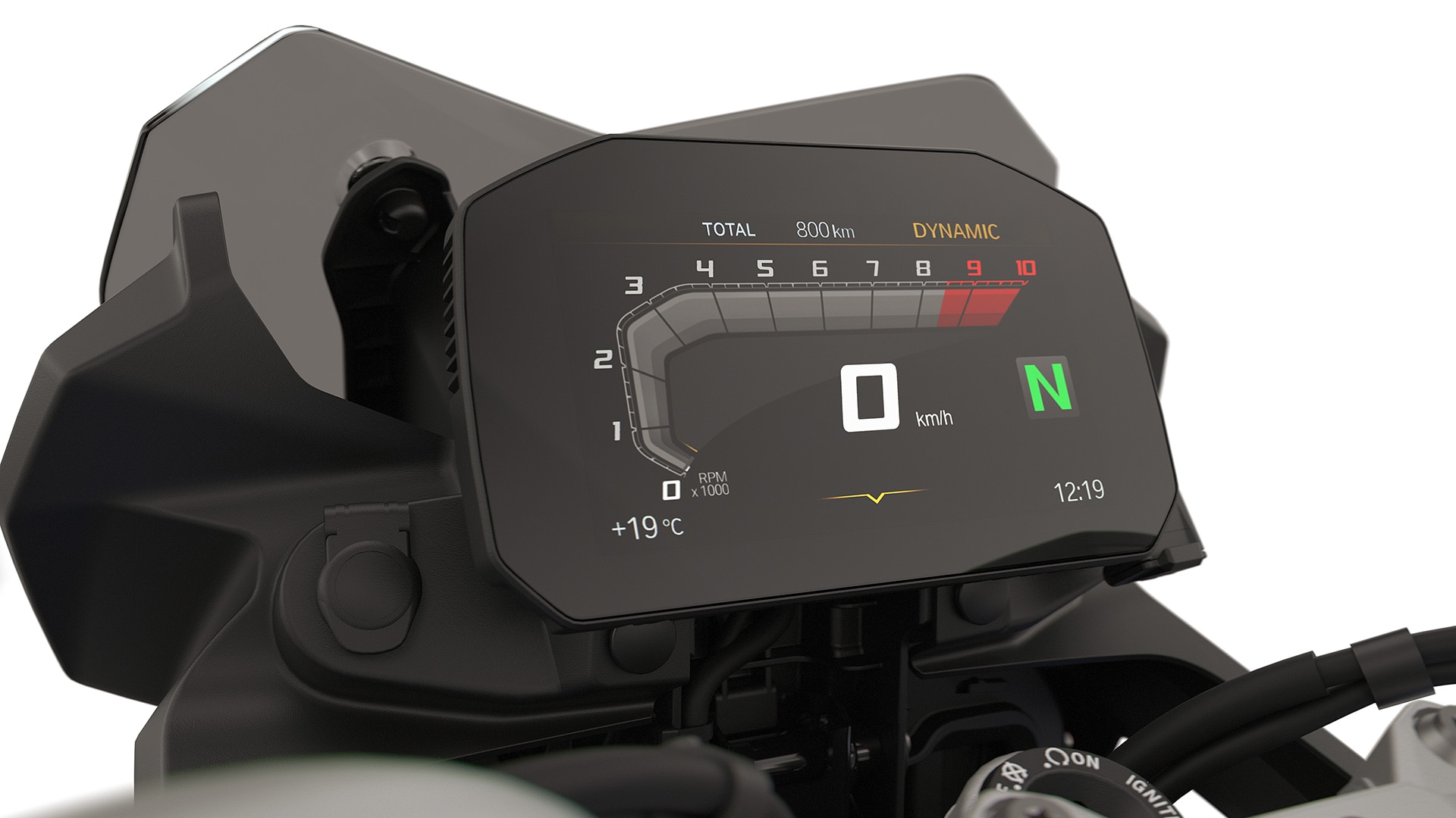 TFT-display met connectivity van de BMW F 800 GS