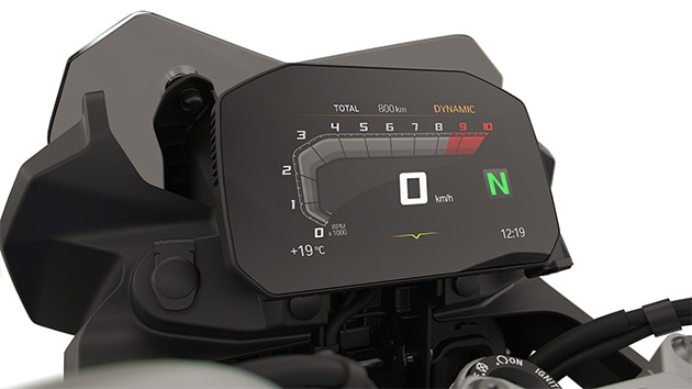 TFT-display met connectivity van de BMW F 800 GS