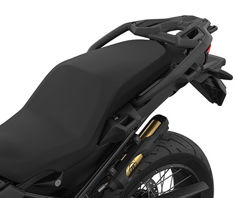We zien de buddyseat van de F 850 GS.