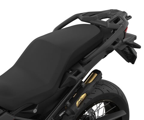 We zien de buddyseat van de F 850 GS.