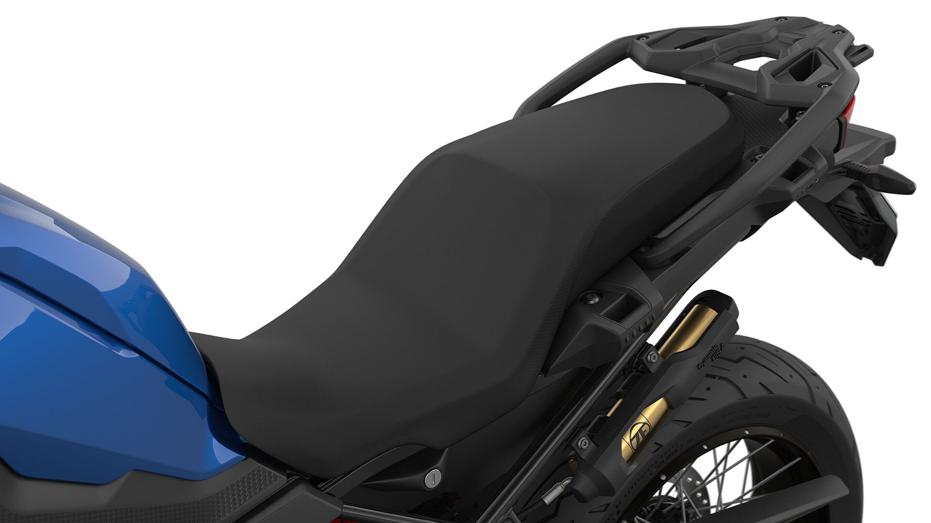 We zien de buddyseat van de F 850 GS.