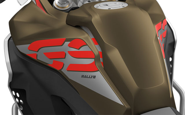 We zien de tank van de F 850 GS Adventure.