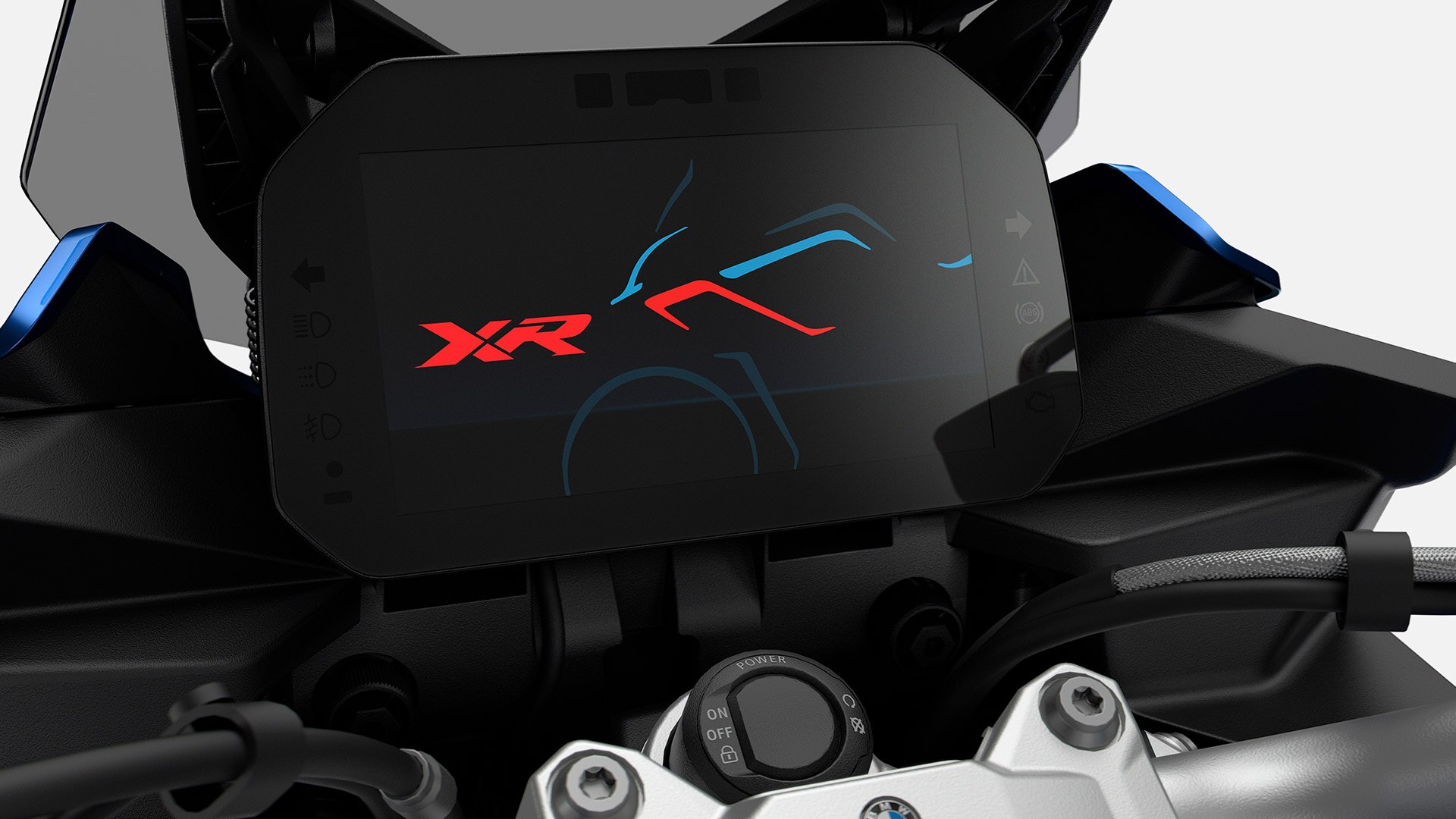 We zien de TFT-kleurendisplay van de F 900 XR.