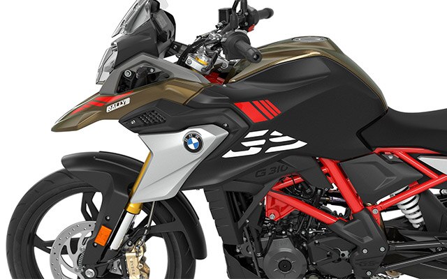 We zien de typische GS-flyline van de G 310 GS.