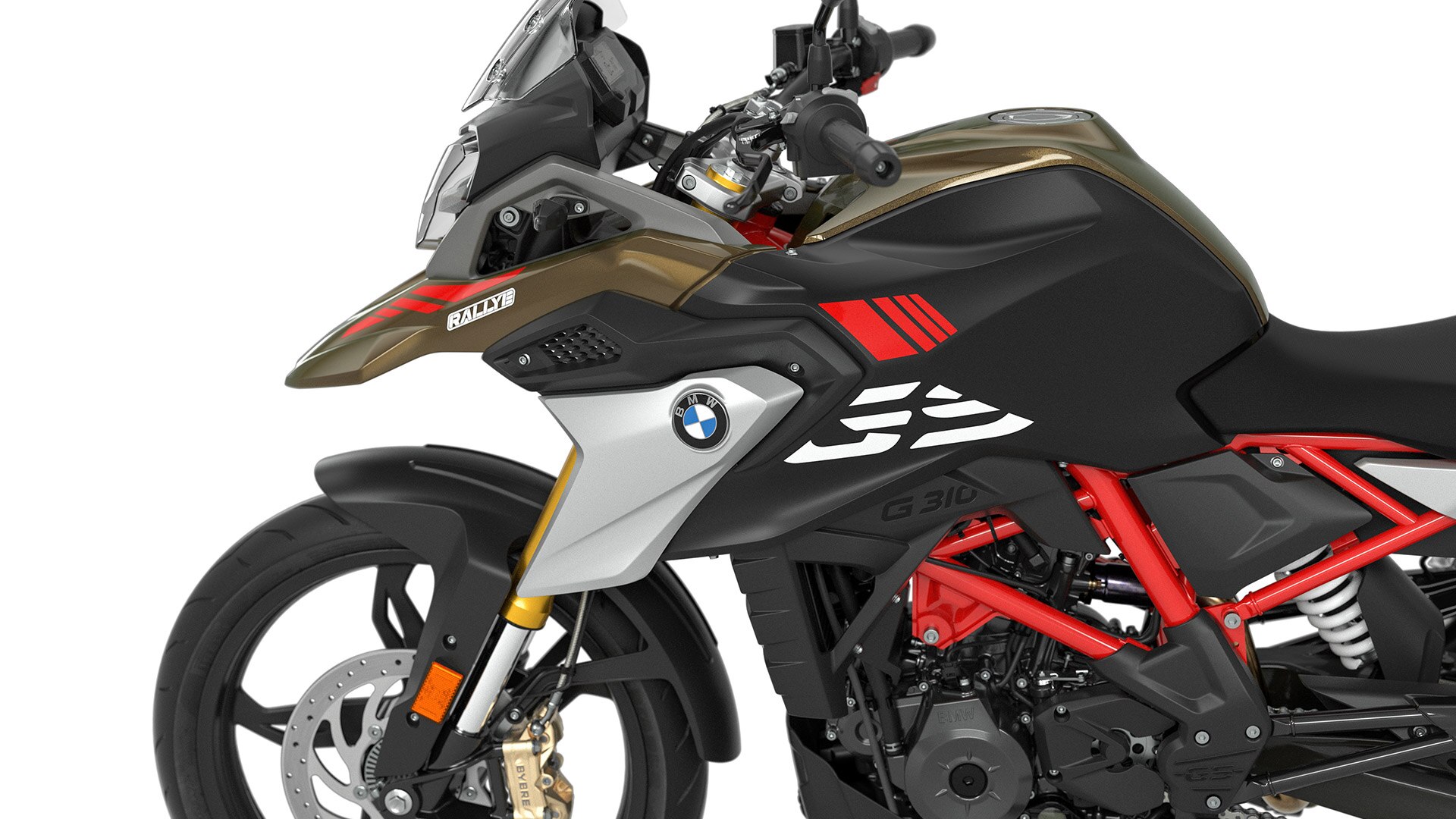 We zien de typische GS-flyline van de G 310 GS.