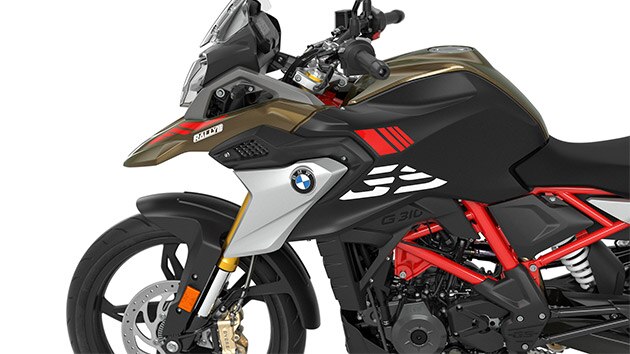 We zien de typische GS-flyline van de G 310 GS.