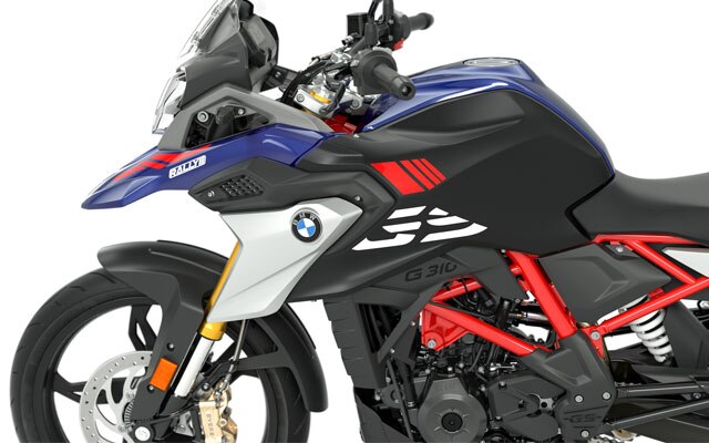 We zien de typische GS-flyline van de G 310 GS.