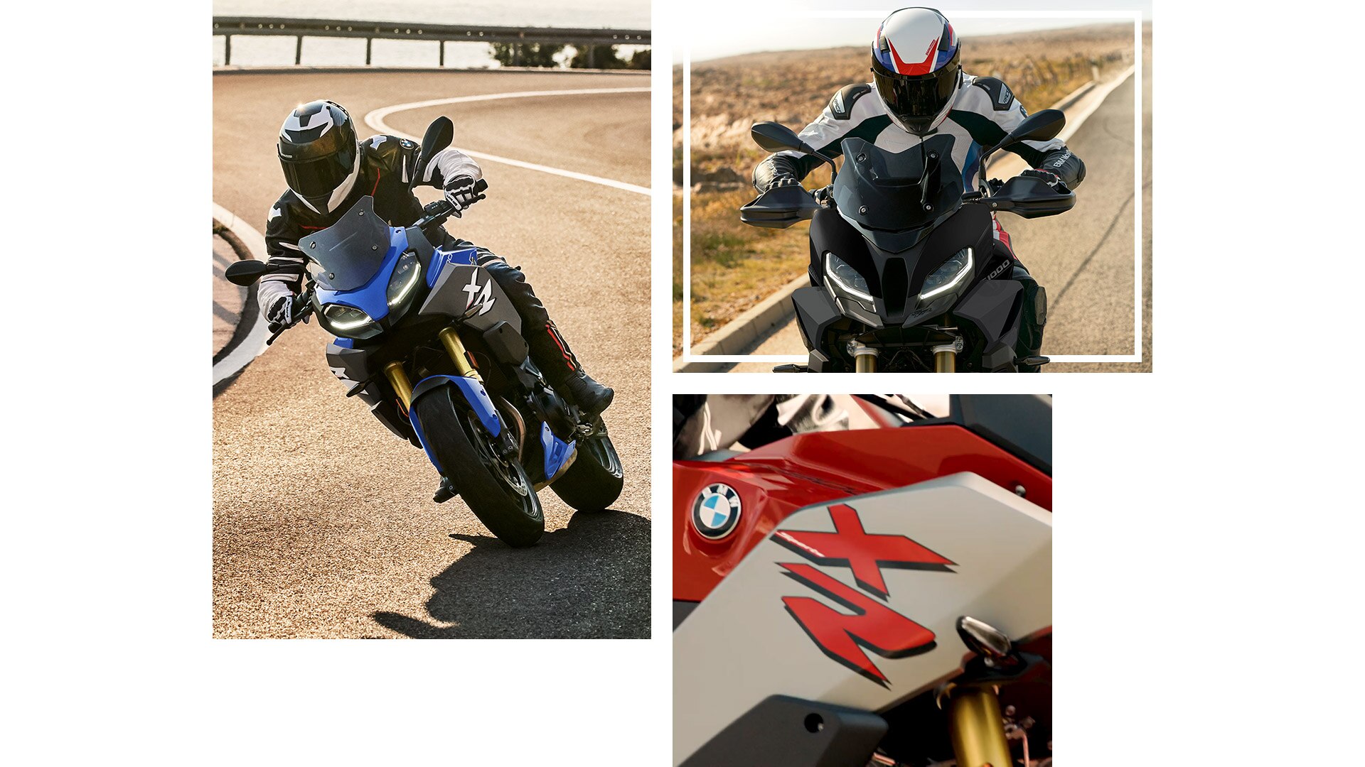 Collage van de BMW Motorrad XR-modellen.