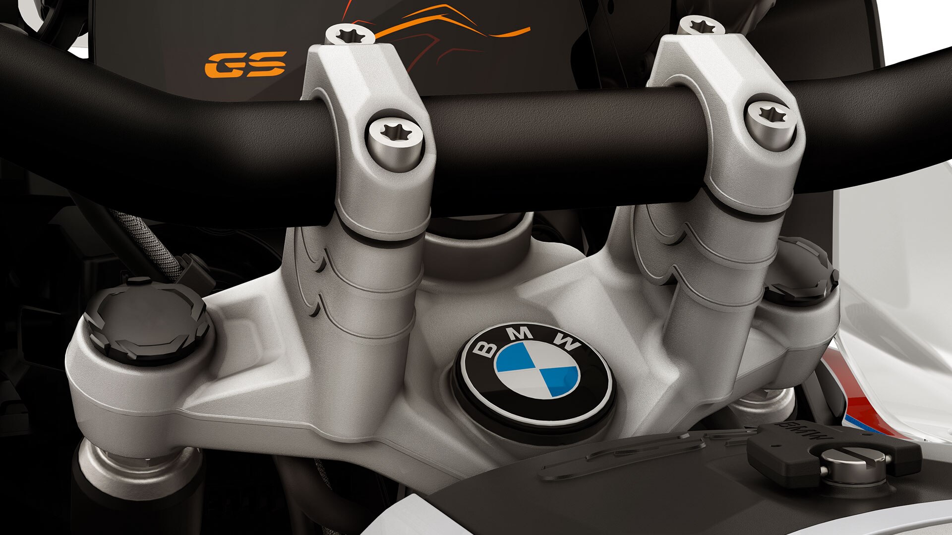 We zien de R 1250 GS Adventure met stuurverhoging.