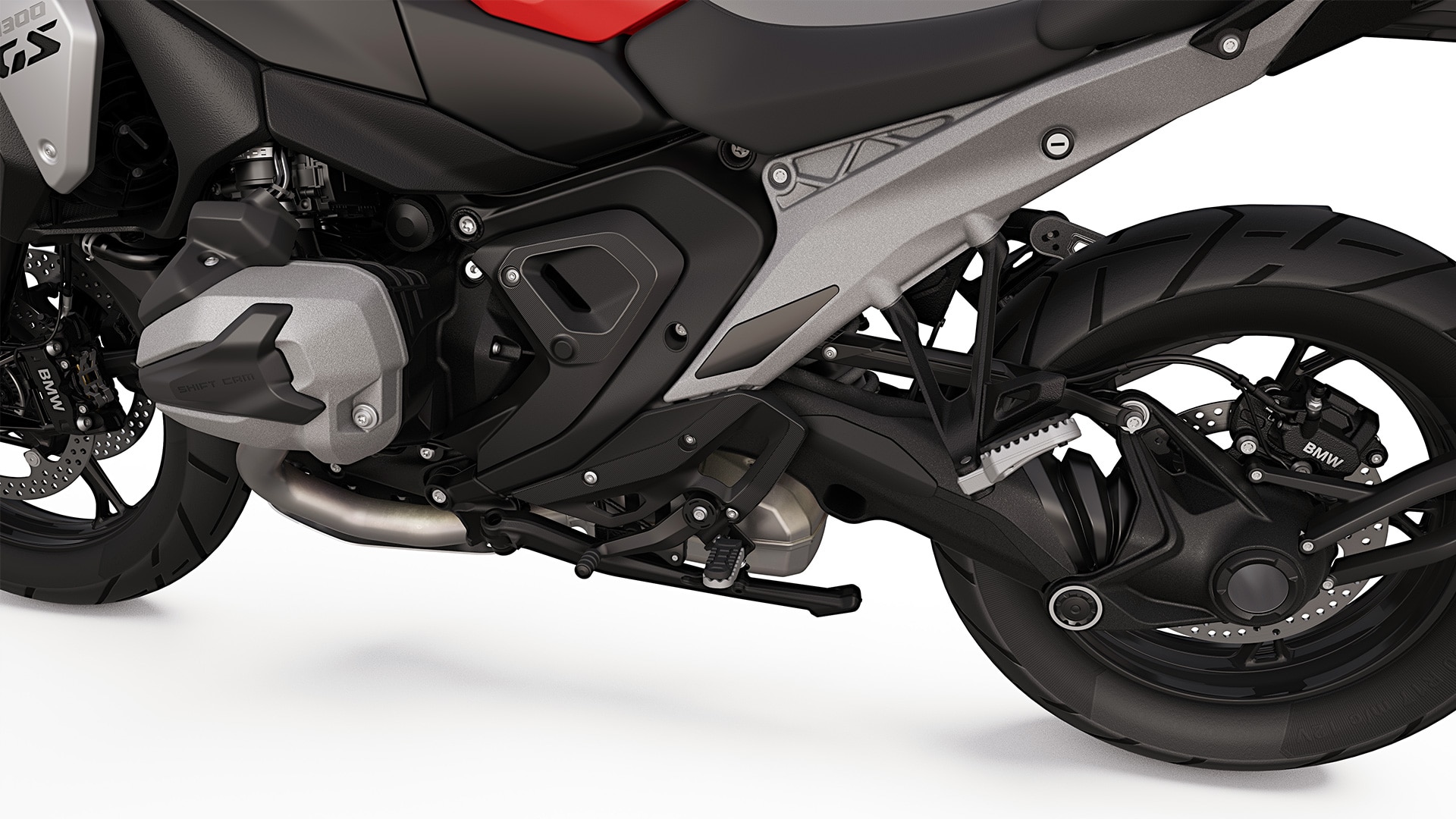 De aandrijfeenheid van de R 1300 GS van BMW Motorrad