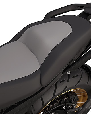 De BMW R 1300 GS Option 719 Biscaya met duo-buddyseat