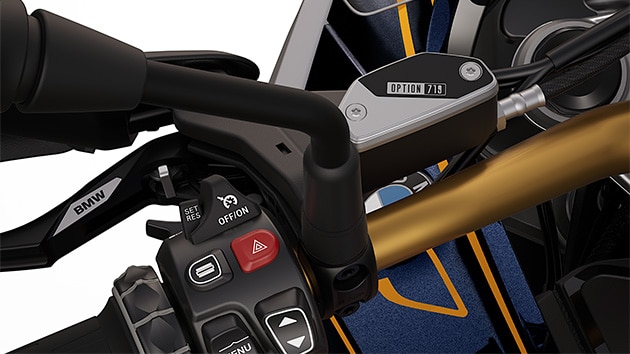 De Option 719 gefreesde onderdelen van de  R 1300 GS Biscaya