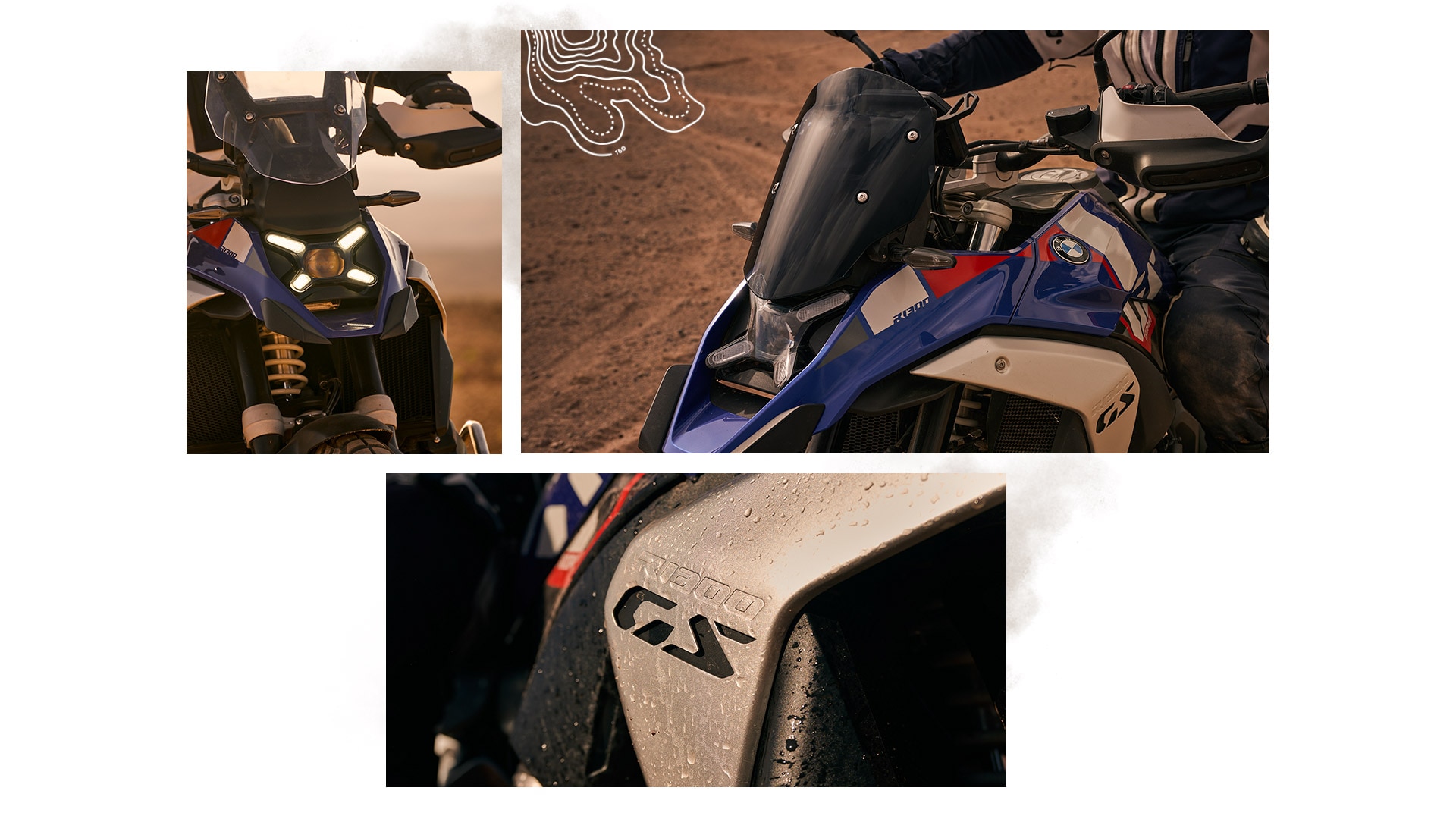 Het sportieve design van de R 1300 GS Trophy van BMW Motorrad