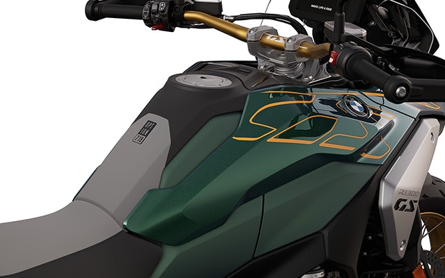 De grafische vormgeving van de BMW R 1300 GS Tramuntana met Option 719-uitrusting