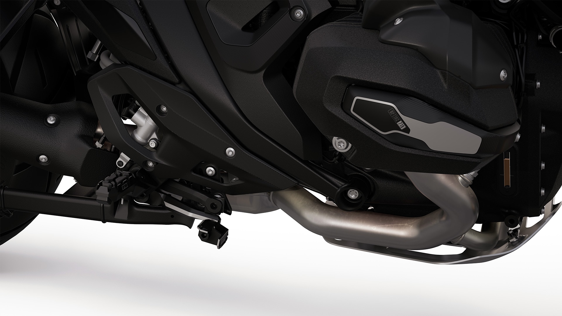 De Option 719 gefreesde onderdelen van de BMW R 1300 GS Tramuntana