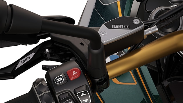 De Option 719 gefreesde onderdelen van de BMW R 1300 GS Tramuntana