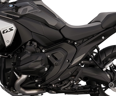 Het zwarte frame van de R 1300 GS Triple Black van BMW Motorrad