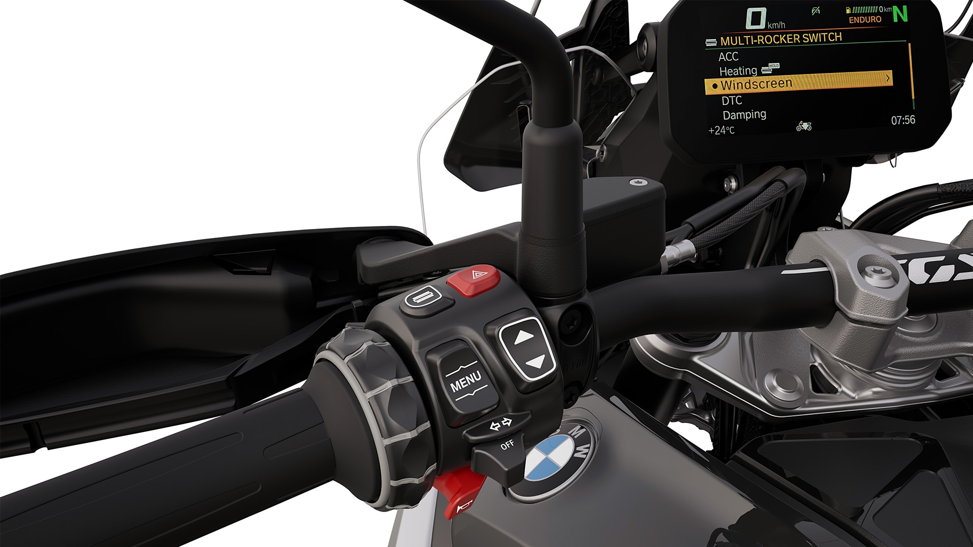 de DCC bij de R 1300 GS Triple Black