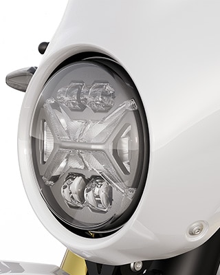 De led-verstraler van de R 12 G/S van BMW Motorrad