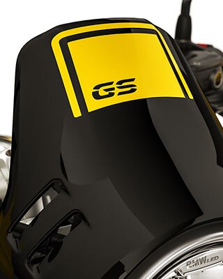 We zien de windscherm van de R nineT Urban G/S incl. GS-logo.
