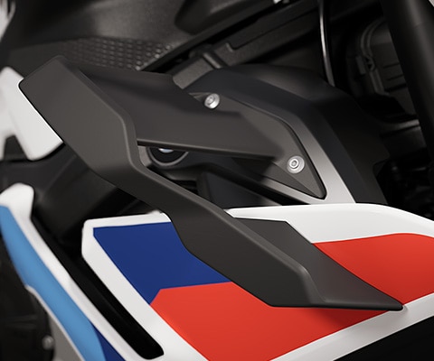 De winglets van de M 1000 R van BMW