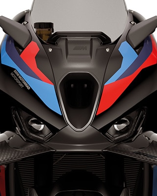 Front en ruit van de M 1000 RR