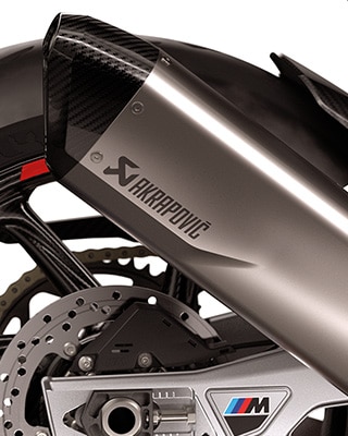 Volledig titanium uitlaatsysteem van de M 1000 RR