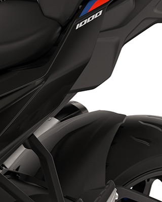 De carbon onderdelen van het M Competition pakket van de M 1000 XR van BMW Motorrad