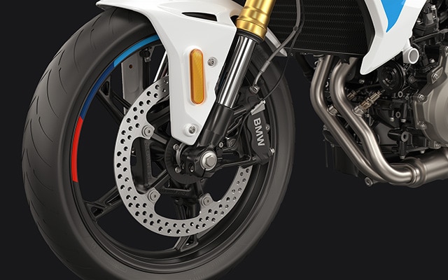 De velgtapes van de F 450 R van BMW Motorrad
