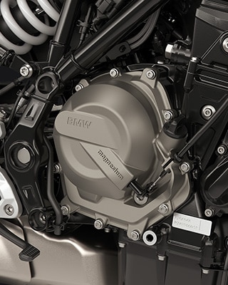 De tweecilinder-in-lijnmotor van de F 450 R van BMW Motorrad