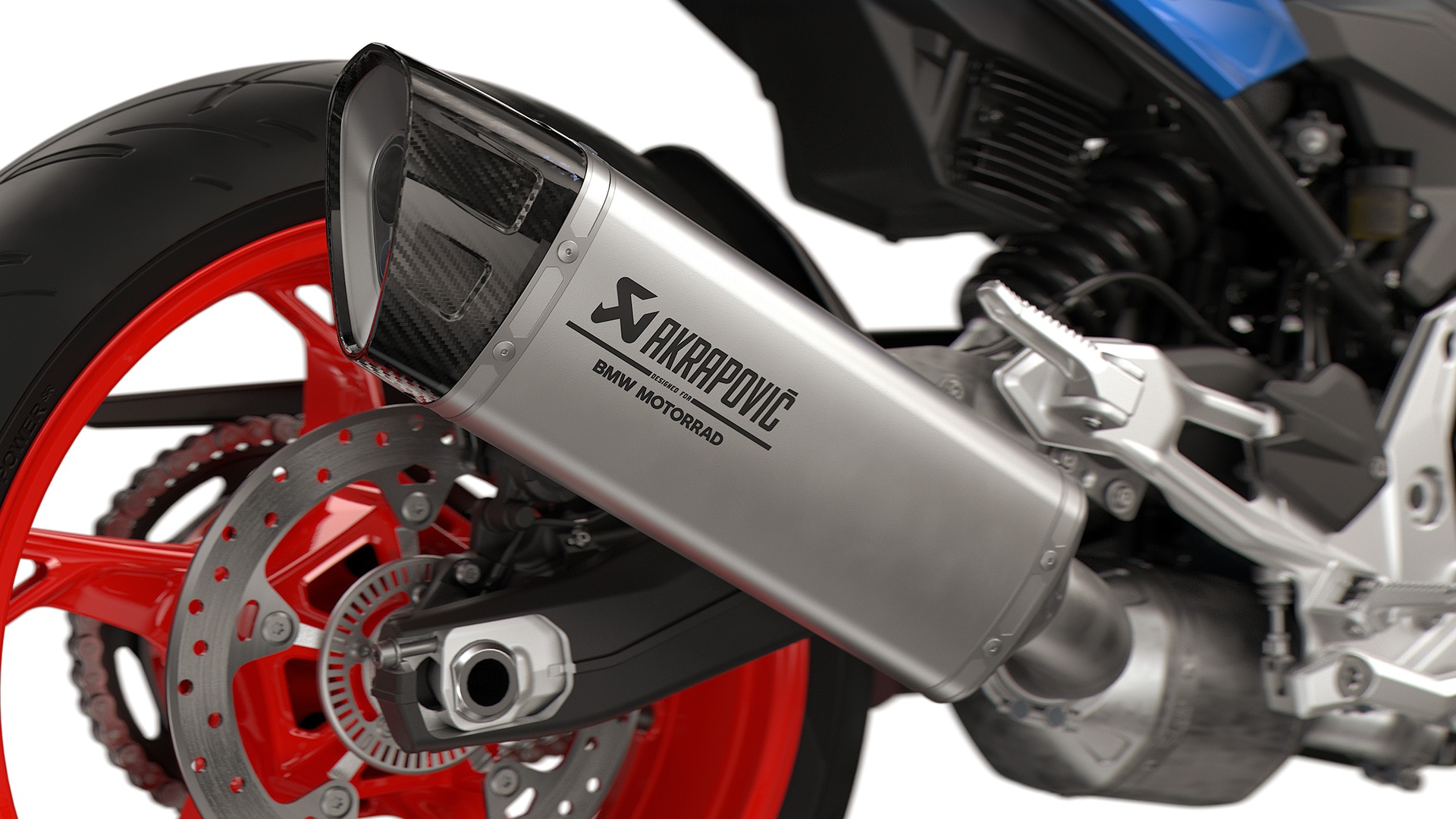 Sporteinddemper van de F 900 R van BMW Motorrad