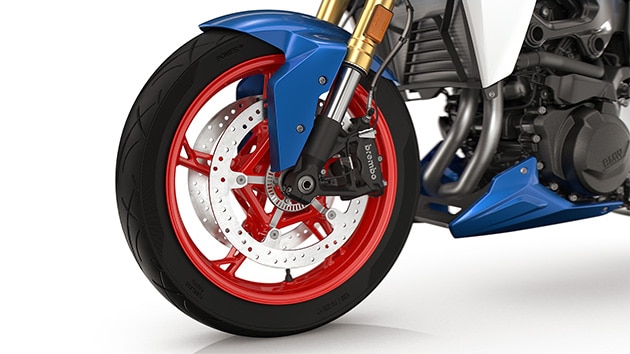 De velgen van de F 900 R van BMW Motorrad