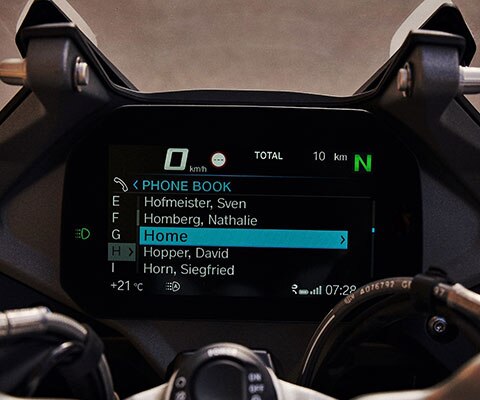R 1250 RS Cockpit met TFT-display