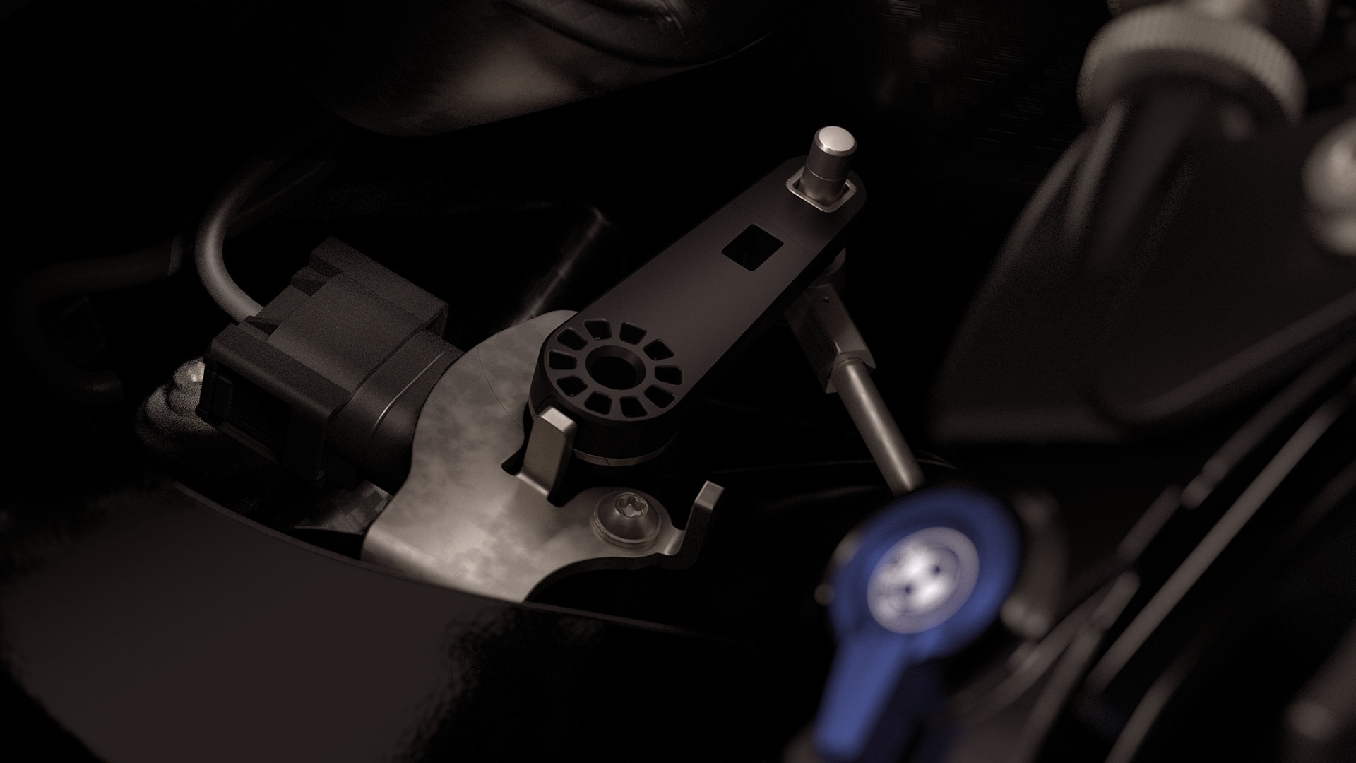 De stuurhoeksensor van de S 1000 RR