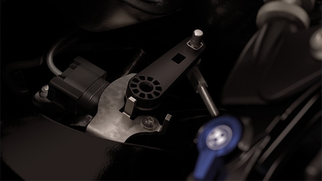 De stuurhoeksensor van de S 1000 RR