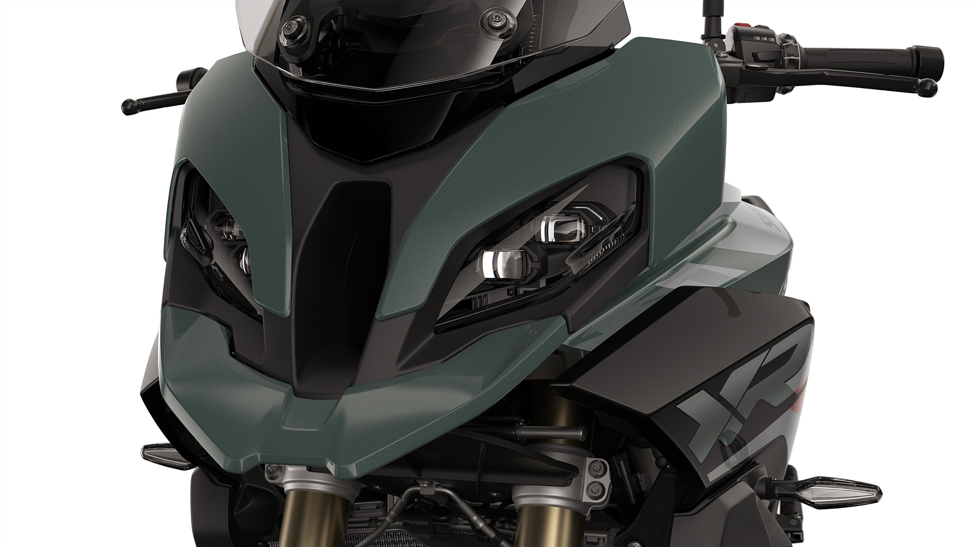 De markante front van de S 1000 XR