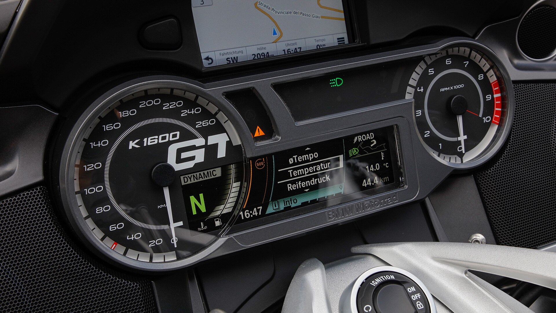 K 1600 GT instrumentenpaneel
