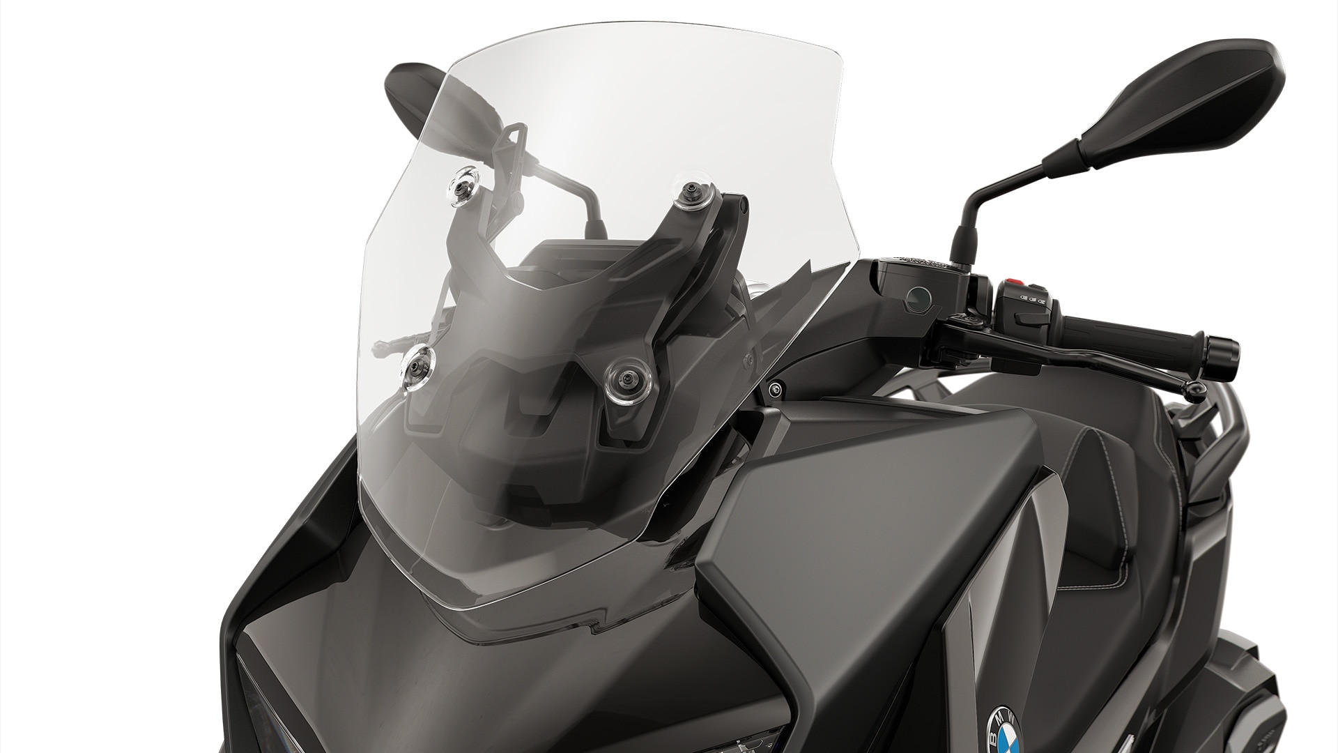 De BMW C 400 GT met verstelbaar windscherm