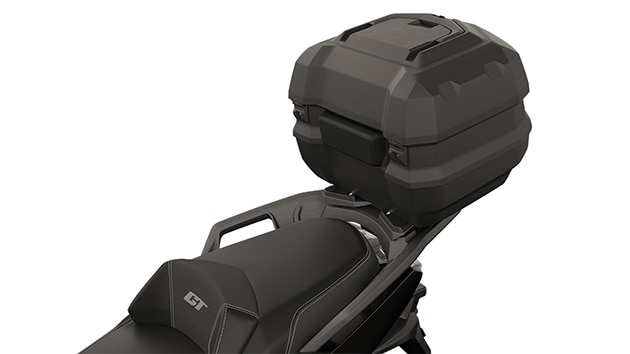 Het nieuwe, optionele bagagerek van de C 400 GT van BMW Motorrad