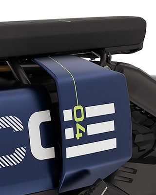 De comfort-buddyseat met stoelverwarming van de CE 04 van BMW Motorrad