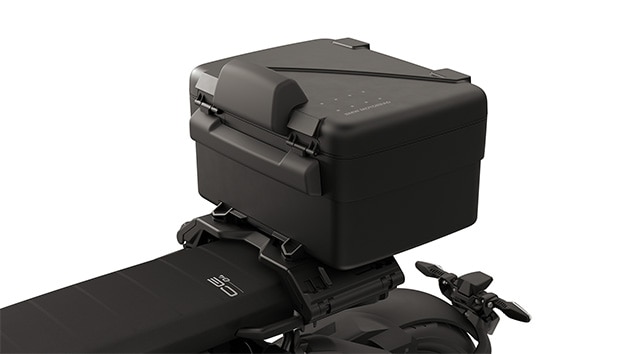 De variotopcase van de CE 04 van BMW Motorrad