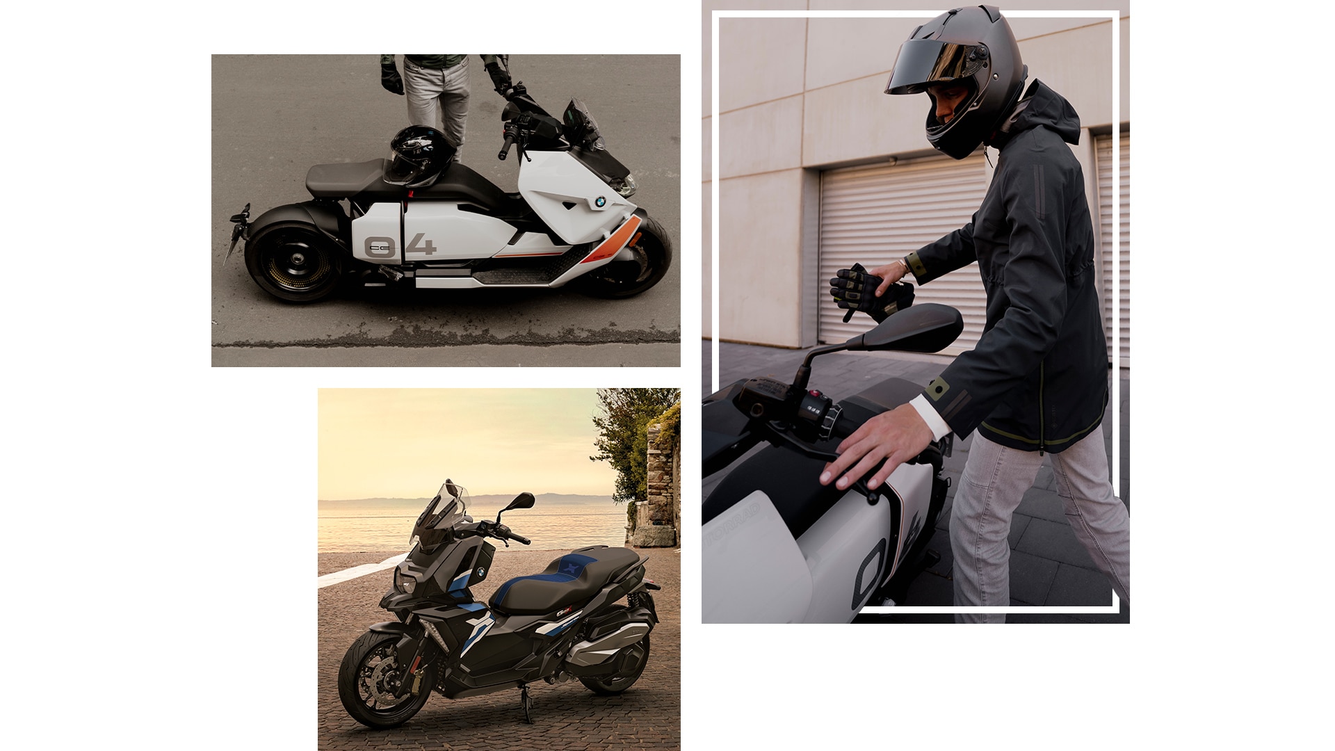 Overzicht van de BMW Motorrad scooters, steps en eParkourers.